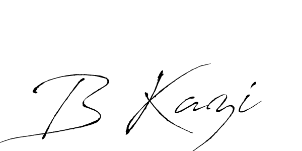 How to make B Kazi signature? Antro_Vectra is a professional autograph style. Create handwritten signature for B Kazi name. B Kazi signature style 6 images and pictures png