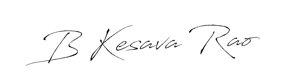 Create a beautiful signature design for name B Kesava Rao. With this signature (Antro_Vectra) fonts, you can make a handwritten signature for free. B Kesava Rao signature style 6 images and pictures png