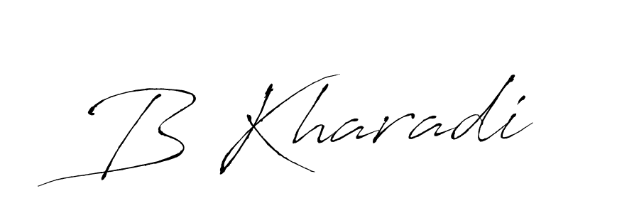 Antro_Vectra is a professional signature style that is perfect for those who want to add a touch of class to their signature. It is also a great choice for those who want to make their signature more unique. Get B Kharadi name to fancy signature for free. B Kharadi signature style 6 images and pictures png