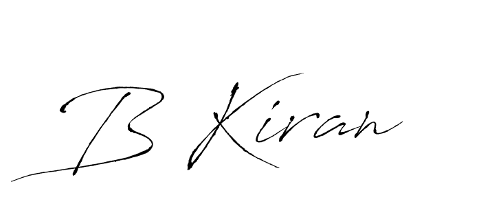 How to make B Kiran signature? Antro_Vectra is a professional autograph style. Create handwritten signature for B Kiran name. B Kiran signature style 6 images and pictures png