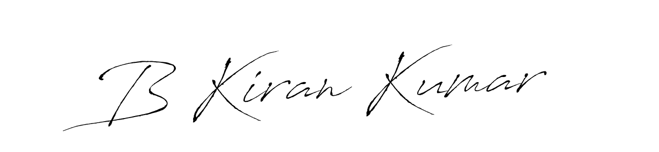 Also we have B Kiran Kumar name is the best signature style. Create professional handwritten signature collection using Antro_Vectra autograph style. B Kiran Kumar signature style 6 images and pictures png