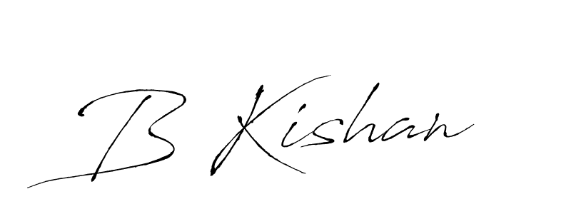 The best way (Antro_Vectra) to make a short signature is to pick only two or three words in your name. The name B Kishan include a total of six letters. For converting this name. B Kishan signature style 6 images and pictures png