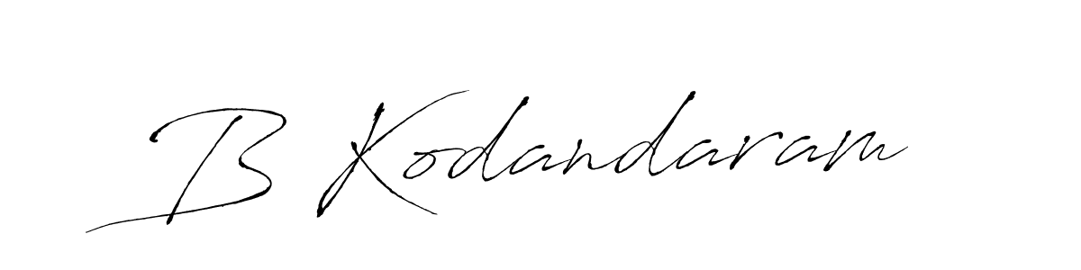 You should practise on your own different ways (Antro_Vectra) to write your name (B Kodandaram) in signature. don't let someone else do it for you. B Kodandaram signature style 6 images and pictures png