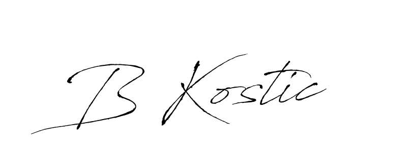 Also You can easily find your signature by using the search form. We will create B Kostic name handwritten signature images for you free of cost using Antro_Vectra sign style. B Kostic signature style 6 images and pictures png