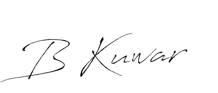 How to make B Kuwar name signature. Use Antro_Vectra style for creating short signs online. This is the latest handwritten sign. B Kuwar signature style 6 images and pictures png