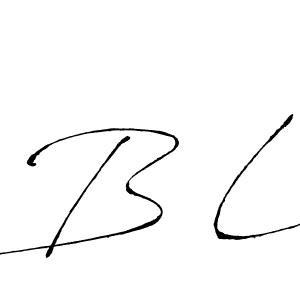 Create a beautiful signature design for name B L. With this signature (Antro_Vectra) fonts, you can make a handwritten signature for free. B L signature style 6 images and pictures png