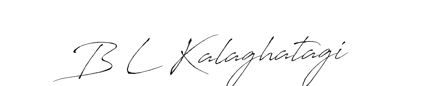 Create a beautiful signature design for name B L Kalaghatagi. With this signature (Antro_Vectra) fonts, you can make a handwritten signature for free. B L Kalaghatagi signature style 6 images and pictures png