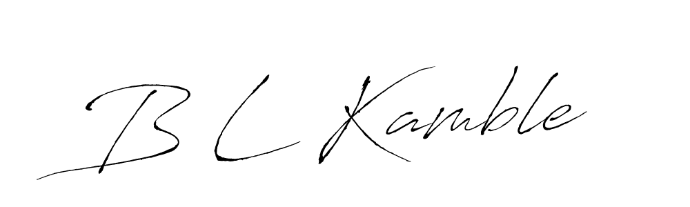 Here are the top 10 professional signature styles for the name B L Kamble. These are the best autograph styles you can use for your name. B L Kamble signature style 6 images and pictures png