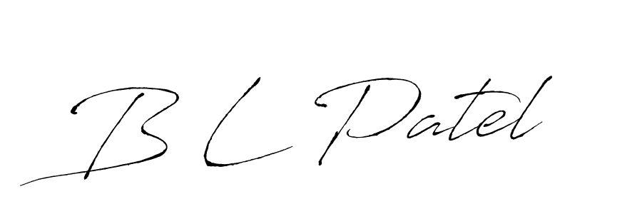 Also You can easily find your signature by using the search form. We will create B L Patel name handwritten signature images for you free of cost using Antro_Vectra sign style. B L Patel signature style 6 images and pictures png