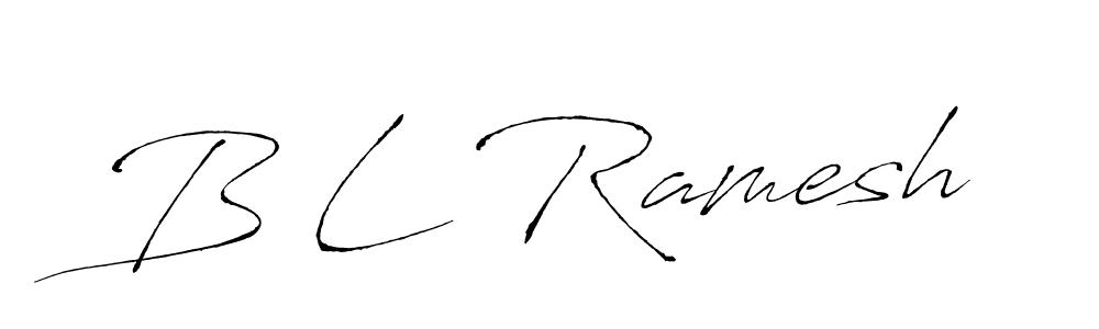 B L Ramesh stylish signature style. Best Handwritten Sign (Antro_Vectra) for my name. Handwritten Signature Collection Ideas for my name B L Ramesh. B L Ramesh signature style 6 images and pictures png