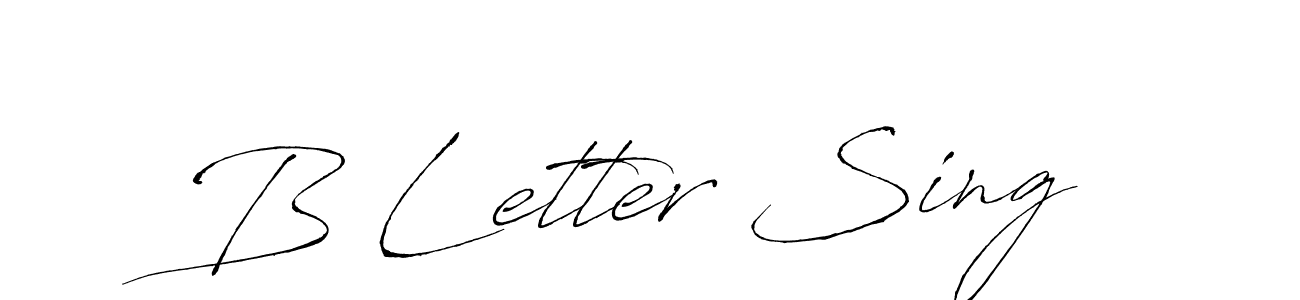 Design your own signature with our free online signature maker. With this signature software, you can create a handwritten (Antro_Vectra) signature for name B Letter Sing. B Letter Sing signature style 6 images and pictures png