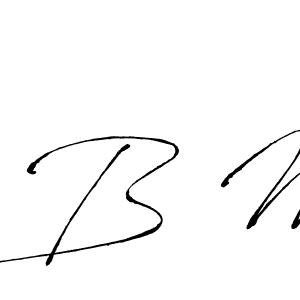 Design your own signature with our free online signature maker. With this signature software, you can create a handwritten (Antro_Vectra) signature for name B M. B M signature style 6 images and pictures png