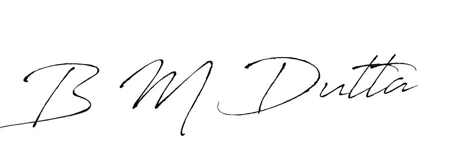 if you are searching for the best signature style for your name B M Dutta. so please give up your signature search. here we have designed multiple signature styles  using Antro_Vectra. B M Dutta signature style 6 images and pictures png