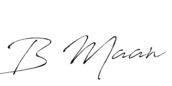 The best way (Antro_Vectra) to make a short signature is to pick only two or three words in your name. The name B Maan include a total of six letters. For converting this name. B Maan signature style 6 images and pictures png