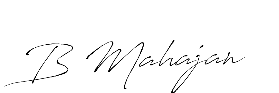 B Mahajan stylish signature style. Best Handwritten Sign (Antro_Vectra) for my name. Handwritten Signature Collection Ideas for my name B Mahajan. B Mahajan signature style 6 images and pictures png