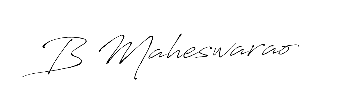 How to make B Maheswarao signature? Antro_Vectra is a professional autograph style. Create handwritten signature for B Maheswarao name. B Maheswarao signature style 6 images and pictures png