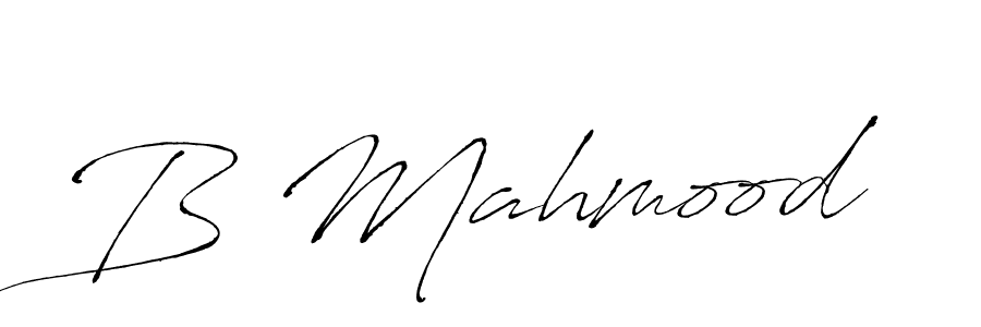 The best way (Antro_Vectra) to make a short signature is to pick only two or three words in your name. The name B Mahmood include a total of six letters. For converting this name. B Mahmood signature style 6 images and pictures png