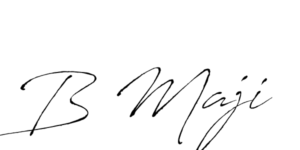 How to make B Maji signature? Antro_Vectra is a professional autograph style. Create handwritten signature for B Maji name. B Maji signature style 6 images and pictures png