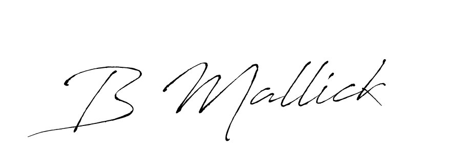 Antro_Vectra is a professional signature style that is perfect for those who want to add a touch of class to their signature. It is also a great choice for those who want to make their signature more unique. Get B Mallick name to fancy signature for free. B Mallick signature style 6 images and pictures png