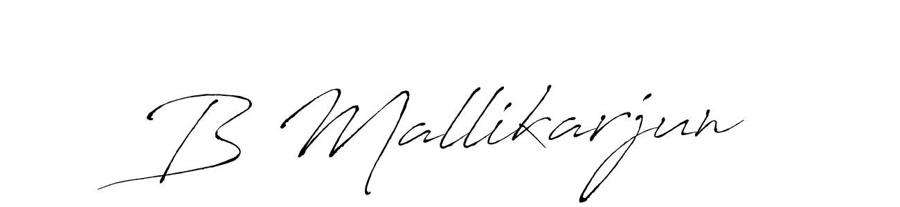 How to make B Mallikarjun signature? Antro_Vectra is a professional autograph style. Create handwritten signature for B Mallikarjun name. B Mallikarjun signature style 6 images and pictures png