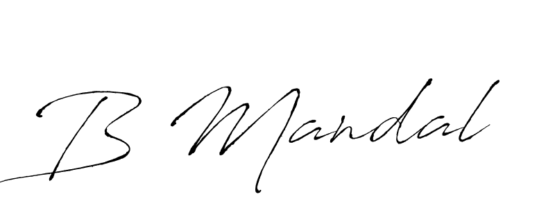 B Mandal stylish signature style. Best Handwritten Sign (Antro_Vectra) for my name. Handwritten Signature Collection Ideas for my name B Mandal. B Mandal signature style 6 images and pictures png