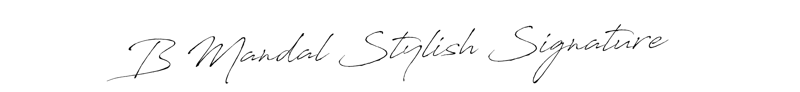 The best way (Antro_Vectra) to make a short signature is to pick only two or three words in your name. The name B Mandal Stylish Signature include a total of six letters. For converting this name. B Mandal Stylish Signature signature style 6 images and pictures png