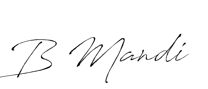 How to make B Mandi signature? Antro_Vectra is a professional autograph style. Create handwritten signature for B Mandi name. B Mandi signature style 6 images and pictures png