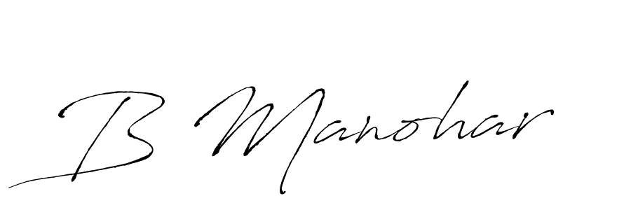 Also we have B Manohar name is the best signature style. Create professional handwritten signature collection using Antro_Vectra autograph style. B Manohar signature style 6 images and pictures png