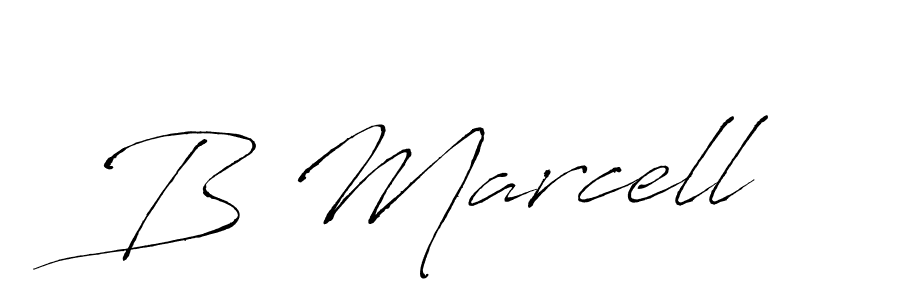 The best way (Antro_Vectra) to make a short signature is to pick only two or three words in your name. The name B Marcell include a total of six letters. For converting this name. B Marcell signature style 6 images and pictures png