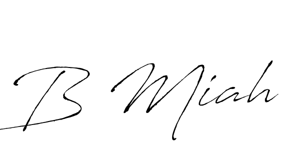 You should practise on your own different ways (Antro_Vectra) to write your name (B Miah) in signature. don't let someone else do it for you. B Miah signature style 6 images and pictures png