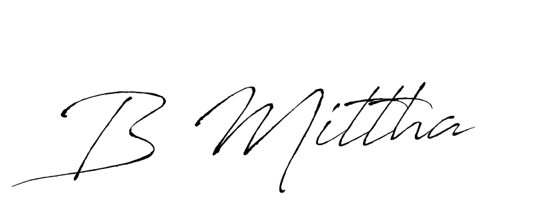 Once you've used our free online signature maker to create your best signature Antro_Vectra style, it's time to enjoy all of the benefits that B Mittha name signing documents. B Mittha signature style 6 images and pictures png