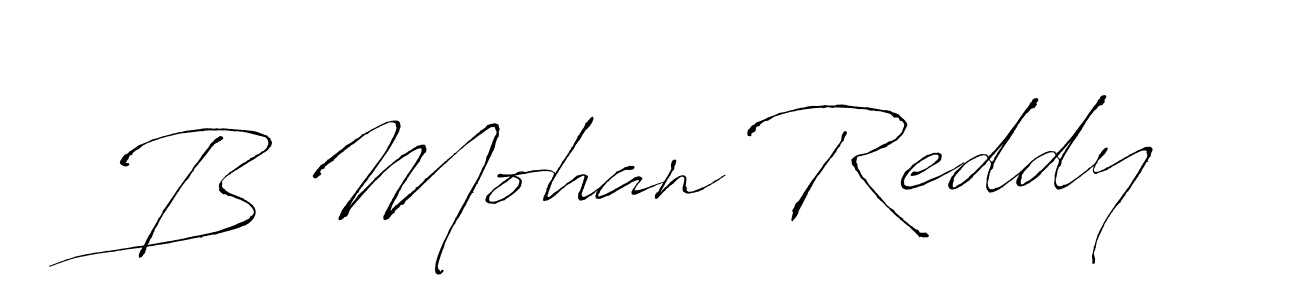 It looks lik you need a new signature style for name B Mohan Reddy. Design unique handwritten (Antro_Vectra) signature with our free signature maker in just a few clicks. B Mohan Reddy signature style 6 images and pictures png