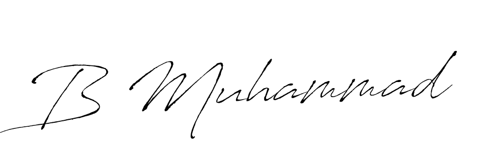 The best way (Antro_Vectra) to make a short signature is to pick only two or three words in your name. The name B Muhammad include a total of six letters. For converting this name. B Muhammad signature style 6 images and pictures png