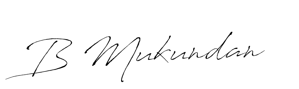 Also You can easily find your signature by using the search form. We will create B Mukundan name handwritten signature images for you free of cost using Antro_Vectra sign style. B Mukundan signature style 6 images and pictures png