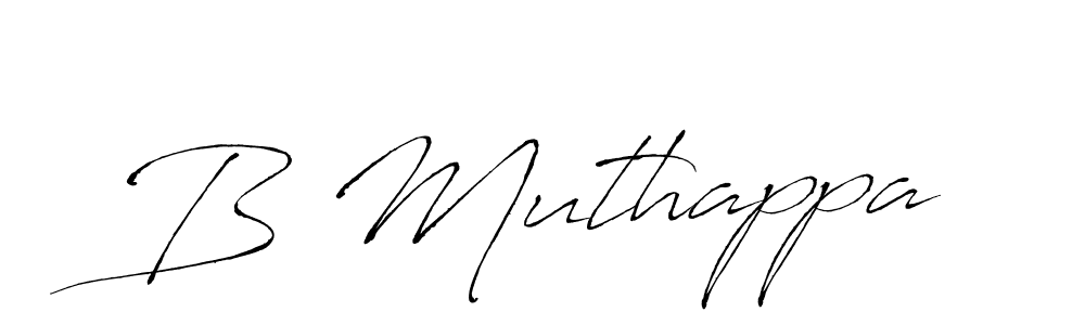 Also we have B Muthappa name is the best signature style. Create professional handwritten signature collection using Antro_Vectra autograph style. B Muthappa signature style 6 images and pictures png
