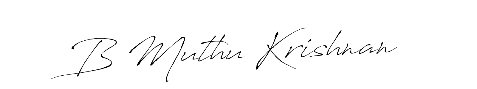 You should practise on your own different ways (Antro_Vectra) to write your name (B Muthu Krishnan) in signature. don't let someone else do it for you. B Muthu Krishnan signature style 6 images and pictures png