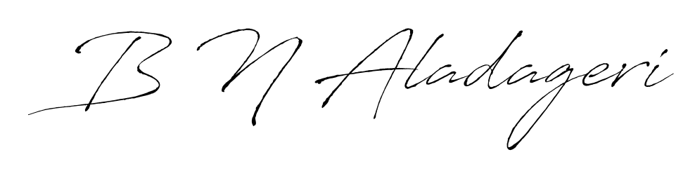 Use a signature maker to create a handwritten signature online. With this signature software, you can design (Antro_Vectra) your own signature for name B N Aladageri. B N Aladageri signature style 6 images and pictures png