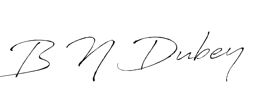 How to make B N Dubey signature? Antro_Vectra is a professional autograph style. Create handwritten signature for B N Dubey name. B N Dubey signature style 6 images and pictures png