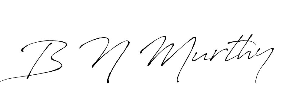 Make a beautiful signature design for name B N Murthy. With this signature (Antro_Vectra) style, you can create a handwritten signature for free. B N Murthy signature style 6 images and pictures png