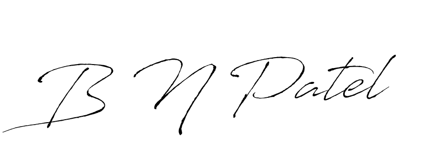 Antro_Vectra is a professional signature style that is perfect for those who want to add a touch of class to their signature. It is also a great choice for those who want to make their signature more unique. Get B N Patel name to fancy signature for free. B N Patel signature style 6 images and pictures png