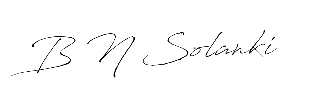 Use a signature maker to create a handwritten signature online. With this signature software, you can design (Antro_Vectra) your own signature for name B N Solanki. B N Solanki signature style 6 images and pictures png