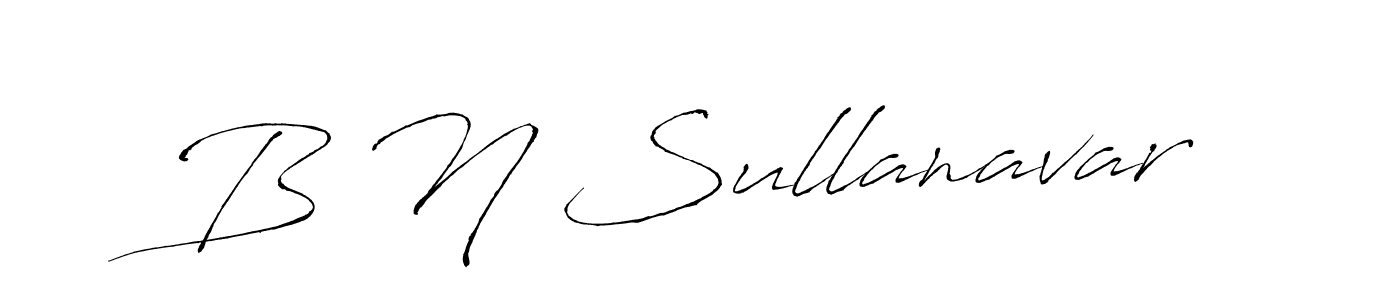 How to Draw B N Sullanavar signature style? Antro_Vectra is a latest design signature styles for name B N Sullanavar. B N Sullanavar signature style 6 images and pictures png