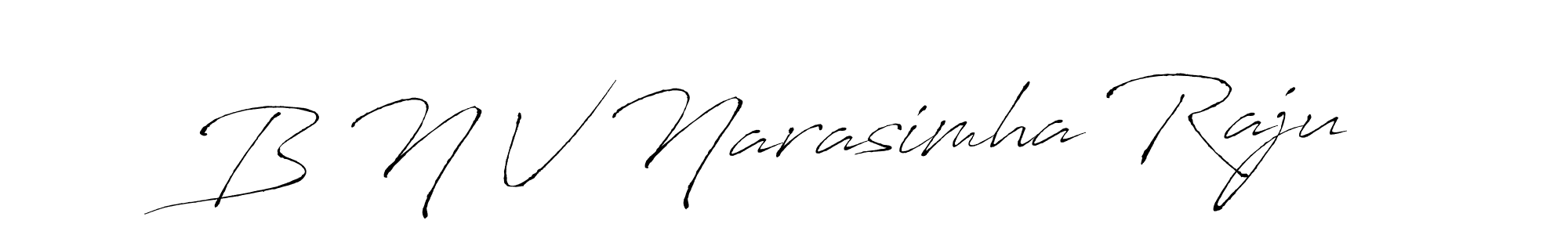 B N V Narasimha Raju stylish signature style. Best Handwritten Sign (Antro_Vectra) for my name. Handwritten Signature Collection Ideas for my name B N V Narasimha Raju. B N V Narasimha Raju signature style 6 images and pictures png