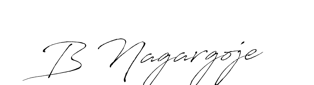 How to make B Nagargoje name signature. Use Antro_Vectra style for creating short signs online. This is the latest handwritten sign. B Nagargoje signature style 6 images and pictures png