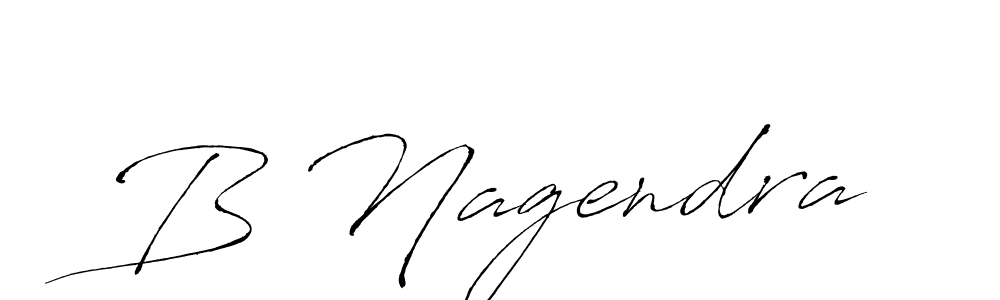 Create a beautiful signature design for name B Nagendra. With this signature (Antro_Vectra) fonts, you can make a handwritten signature for free. B Nagendra signature style 6 images and pictures png