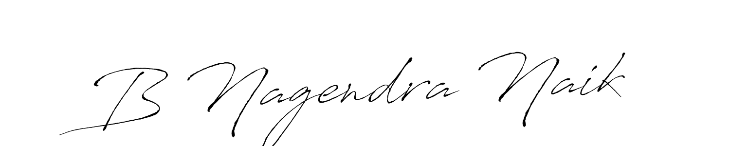 Design your own signature with our free online signature maker. With this signature software, you can create a handwritten (Antro_Vectra) signature for name B Nagendra Naik. B Nagendra Naik signature style 6 images and pictures png