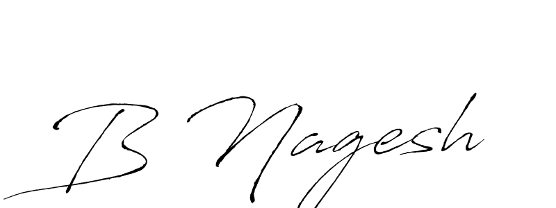 Use a signature maker to create a handwritten signature online. With this signature software, you can design (Antro_Vectra) your own signature for name B Nagesh. B Nagesh signature style 6 images and pictures png