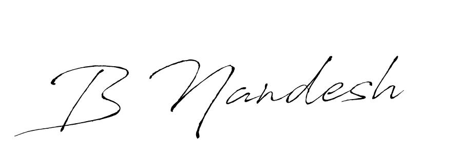 Here are the top 10 professional signature styles for the name B Nandesh. These are the best autograph styles you can use for your name. B Nandesh signature style 6 images and pictures png