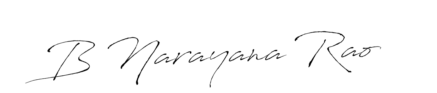 How to make B Narayana Rao signature? Antro_Vectra is a professional autograph style. Create handwritten signature for B Narayana Rao name. B Narayana Rao signature style 6 images and pictures png