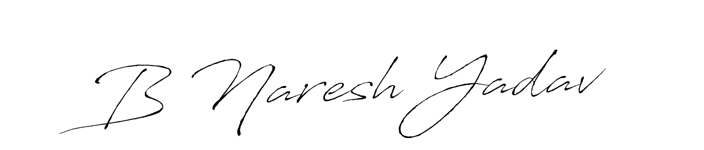 How to make B Naresh Yadav signature? Antro_Vectra is a professional autograph style. Create handwritten signature for B Naresh Yadav name. B Naresh Yadav signature style 6 images and pictures png